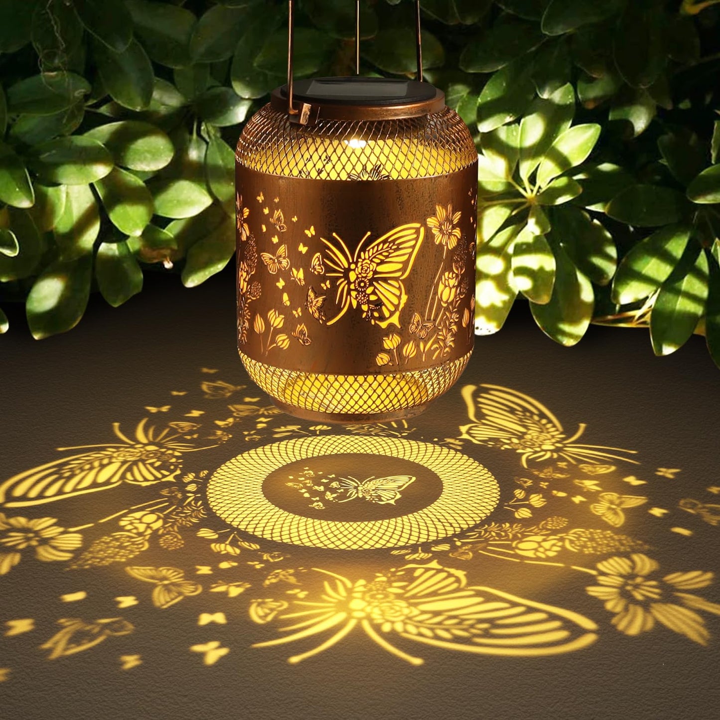 Hummingbird Solar Lanterns Outdoor Hanging Christmas Lantern as Birthdays Gifts for Women Mom Grandma Metal Waterproof Garden Decorative Hummingbird Solar Lights for Yard, Patio, Lawn, Porch, Backyard